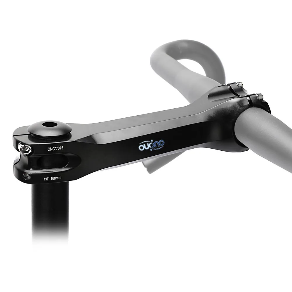 OUO Long Bike Stem 7075 Aluminum CNC Stem 17/ 6 Degree Mtb Handlebar Stem 160/170/180mm Takeaway 31.8mm Downstem Bike Table