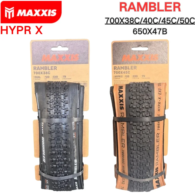 MAXXIS RAMBLER TUBELESS 700x38C/40C/45C/50C 650x47B 27.5x1.5 GRAVEL/ADVENTURE And Dirt Road Racing Tire of Bicycle