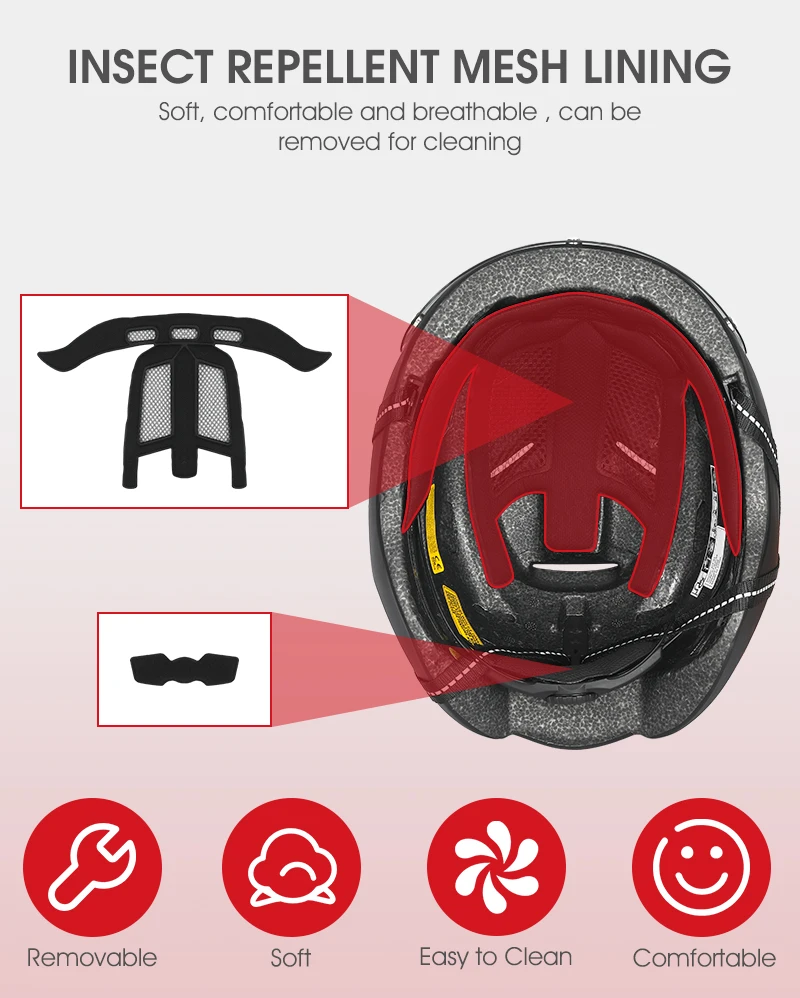 WEST BIKING Ultralight Bike Helmet With Taillight Goggle Men Women Integrated Cycling Safety Hat MTB Road Bike Motorcycle Helmet