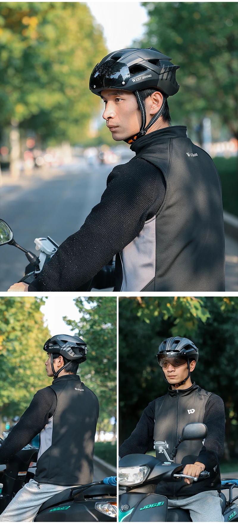WEST BIKING Ultralight Bike Helmet With Taillight Goggle Men Women Integrated Cycling Safety Hat MTB Road Bike Motorcycle Helmet