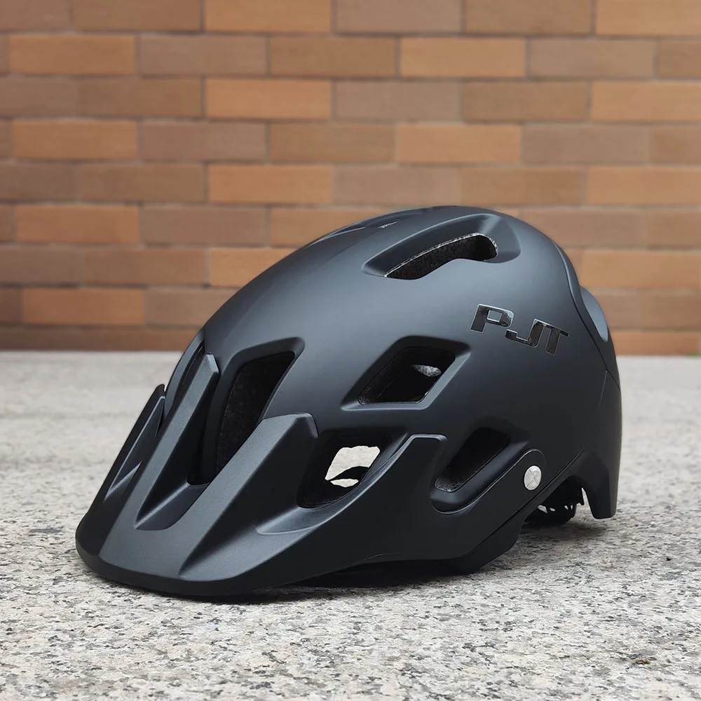 PJT New Helmet Cycling MTB Men Women Bicycle Helmet With Rechargeable LED Light Helmets Ultralight Mountain Road Bike Helmet