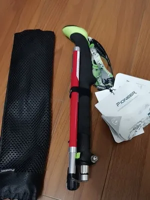 Pioneer Folding Ultralight Quick Lock Trekking Poles Hiking Pole Race Running Outdoor Walking Stick Carbon Fiber 115-135cm