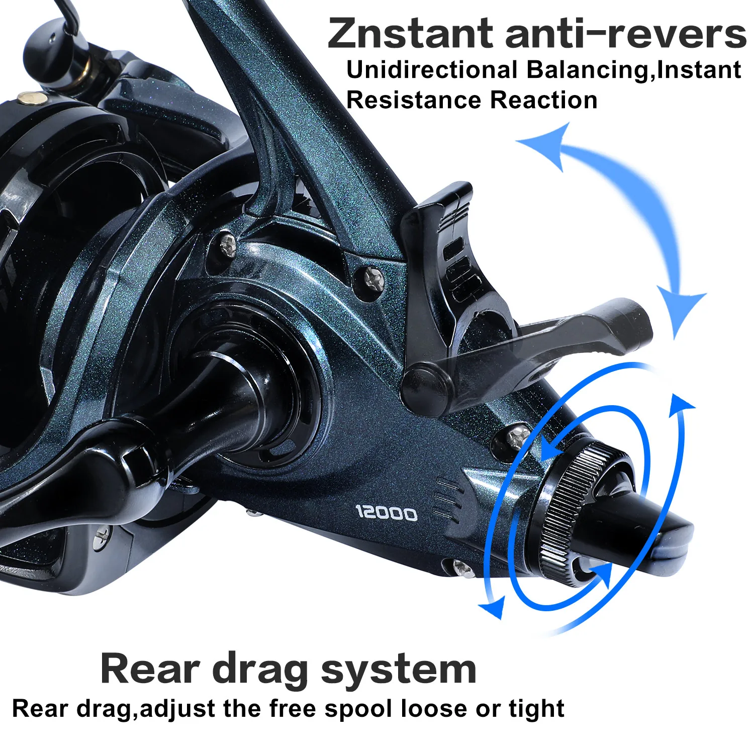 Sougayilang 13+1BB Spinning Reel 4.6:1Gear Ratio Max Drag 25KG Anti-corrosion Saltwater Freshwater Fishing Reel with Spare Spool