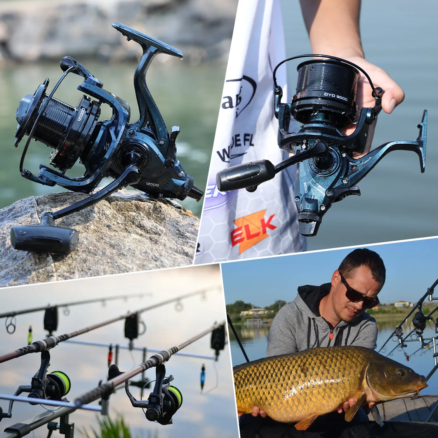 Sougayilang 13+1BB Spinning Reel 4.6:1Gear Ratio Max Drag 25KG Anti-corrosion Saltwater Freshwater Fishing Reel with Spare Spool