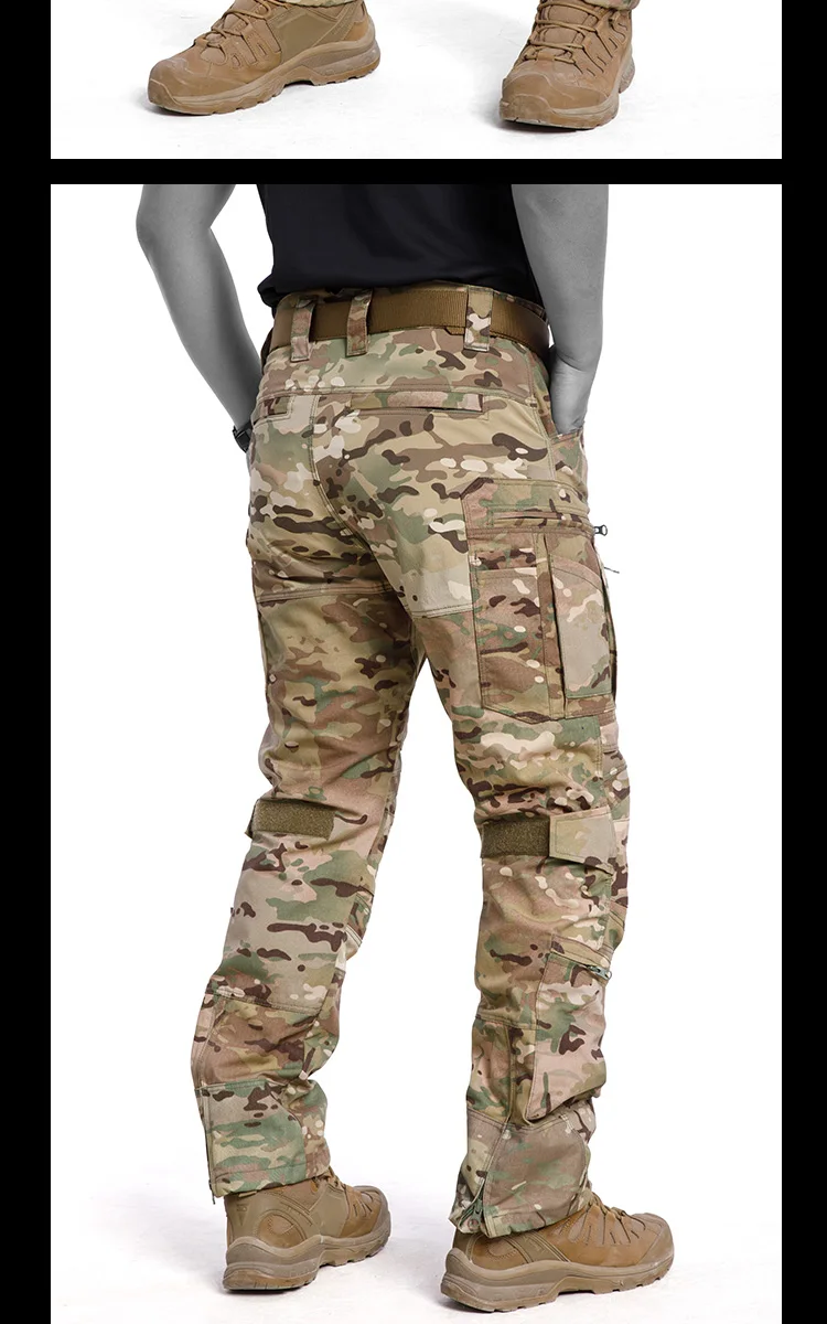 Multi-pocket Tactical Cargo Pants Men Outdoor Sports Multicam Camo Combat Training Uniform Work Trousers Hiking Hunting Pants