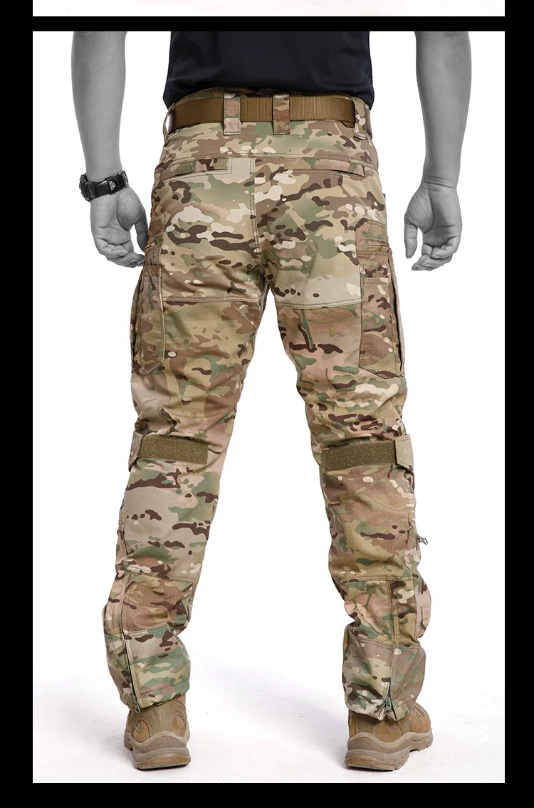 Multi-pocket Tactical Cargo Pants Men Outdoor Sports Multicam Camo Combat Training Uniform Work Trousers Hiking Hunting Pants
