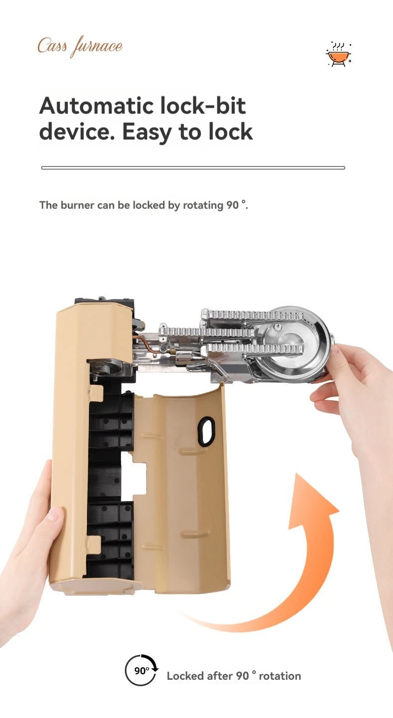 Camping Gas Stove 2670W Portable Folding Cassette Gas Burner Outdoor Picnic Travel Cooking Grill Cooker Heating System