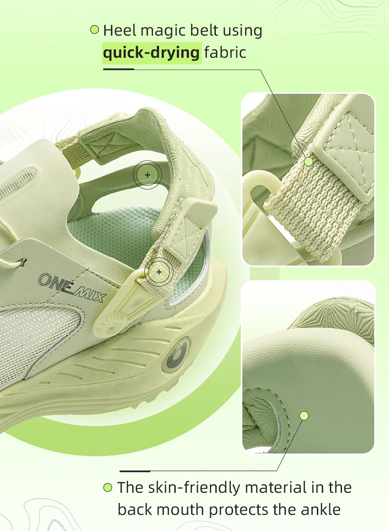 ONEMIX Unisex Summer Breathable Quick Dry Water Shoes Non Slip Outdoor River Trekking Lightweight Walking Sneakers