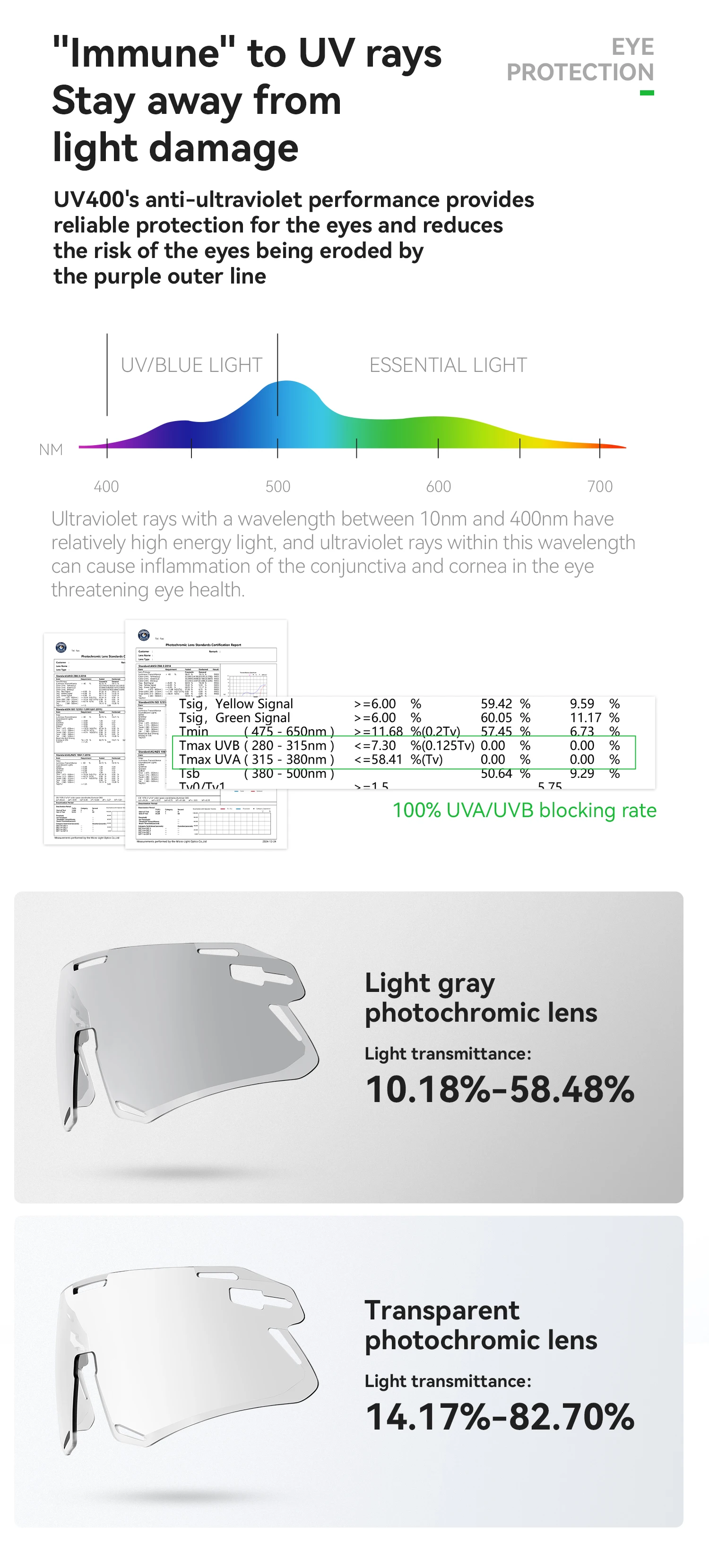 ROCKBROS Photochromic Glasses MTB Road Bike Cycling Sunglasses UV400 Protection Outdoor Riding Sports Bicycle Goggles Eyewear