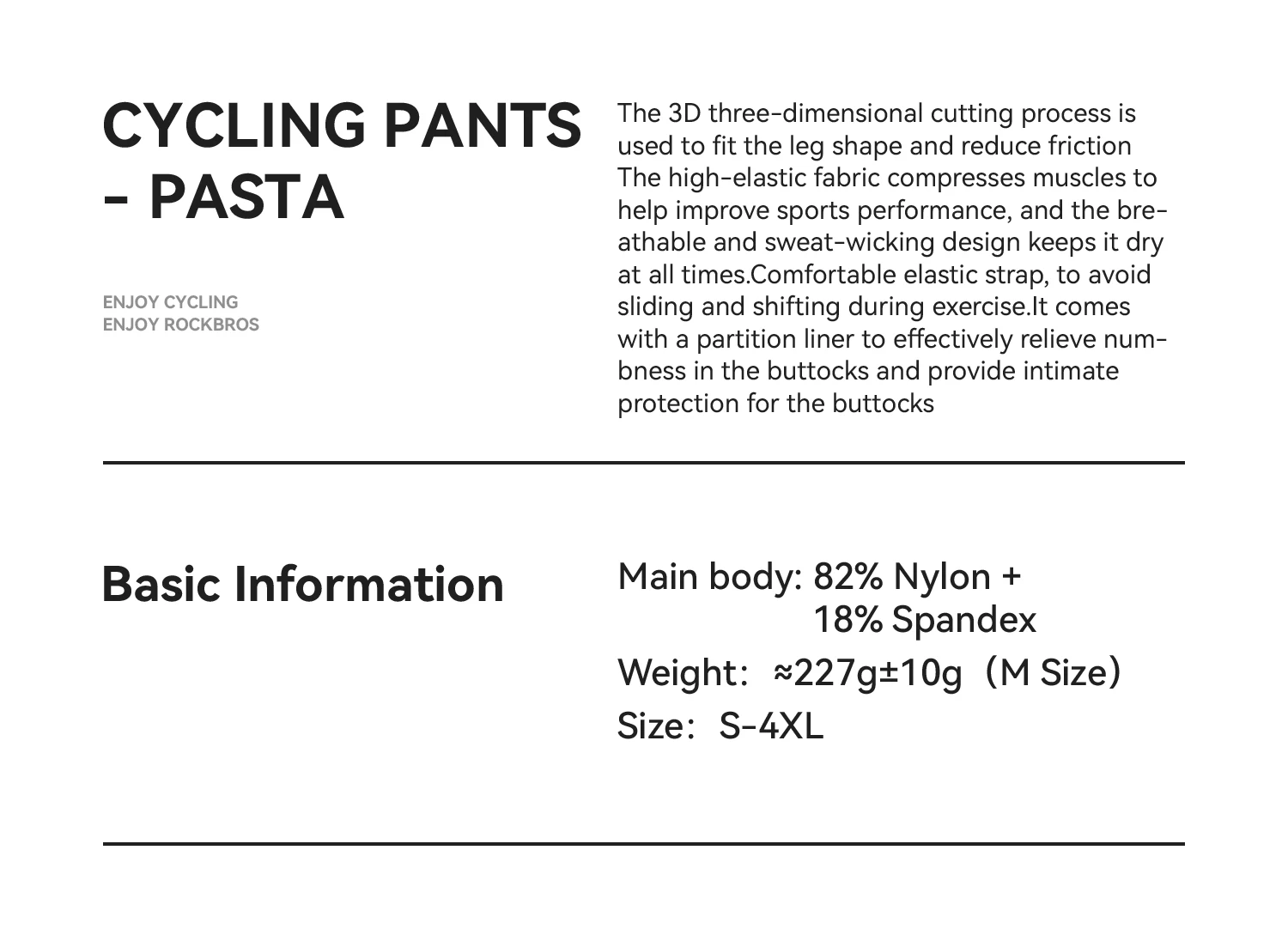 ROCKBROS Cycling Bib Pants Breathable Long Pants Road Bike Pants Bib Tights 3D Cushion Padded Shock Absorption Bicycle Pants