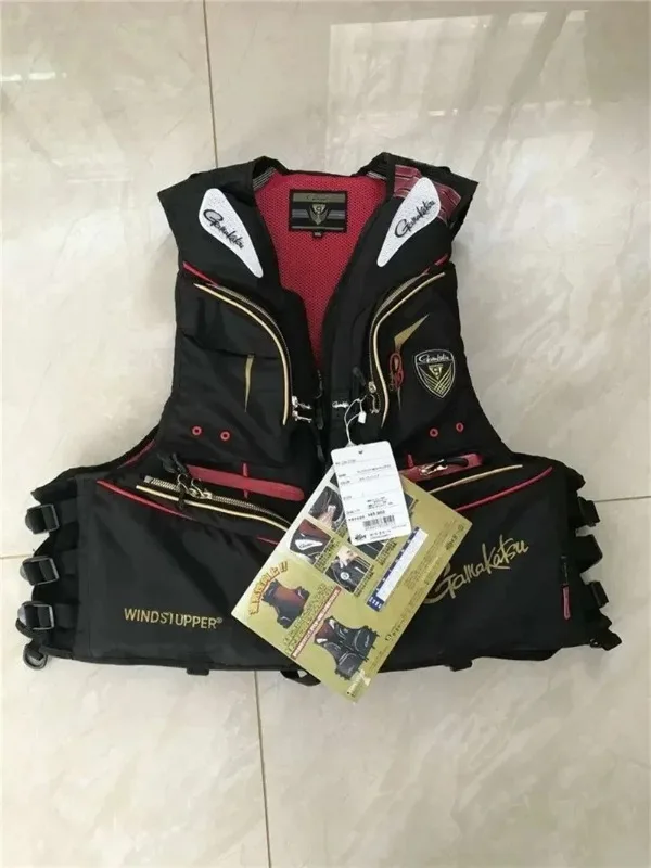 Man Fishing Vest Outdoor Buoyancy Vest for Men Multi-functional Breathable Life Vest Jacket for Drifting Swimming
