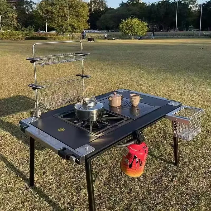 Camping IGT Table Legs Combination Picnic Table Legs Stainless Steel Three-Gear Telescopic Table Legs Outdoor igt