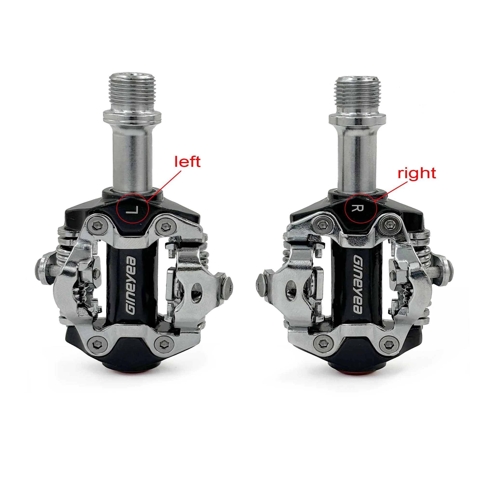 GINEYEA Bicycle Clipless Pedals, MTB Bike Road Bike Seal Bearing Pedals Compatible with SPD