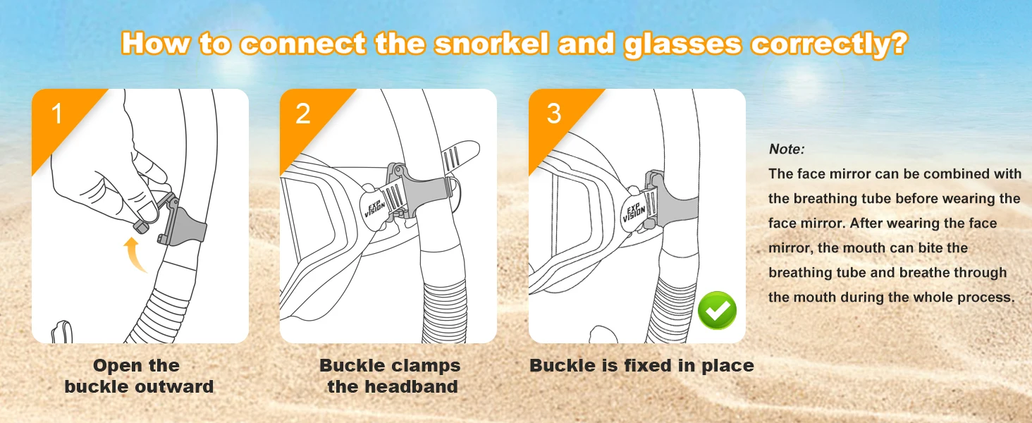 Snorkel Set Adult Professional Snorkeling Goggles Anti-Fog Diving Mask with Dry Top Snorkel, Pano 3 Windows Snorkel Diving Mask