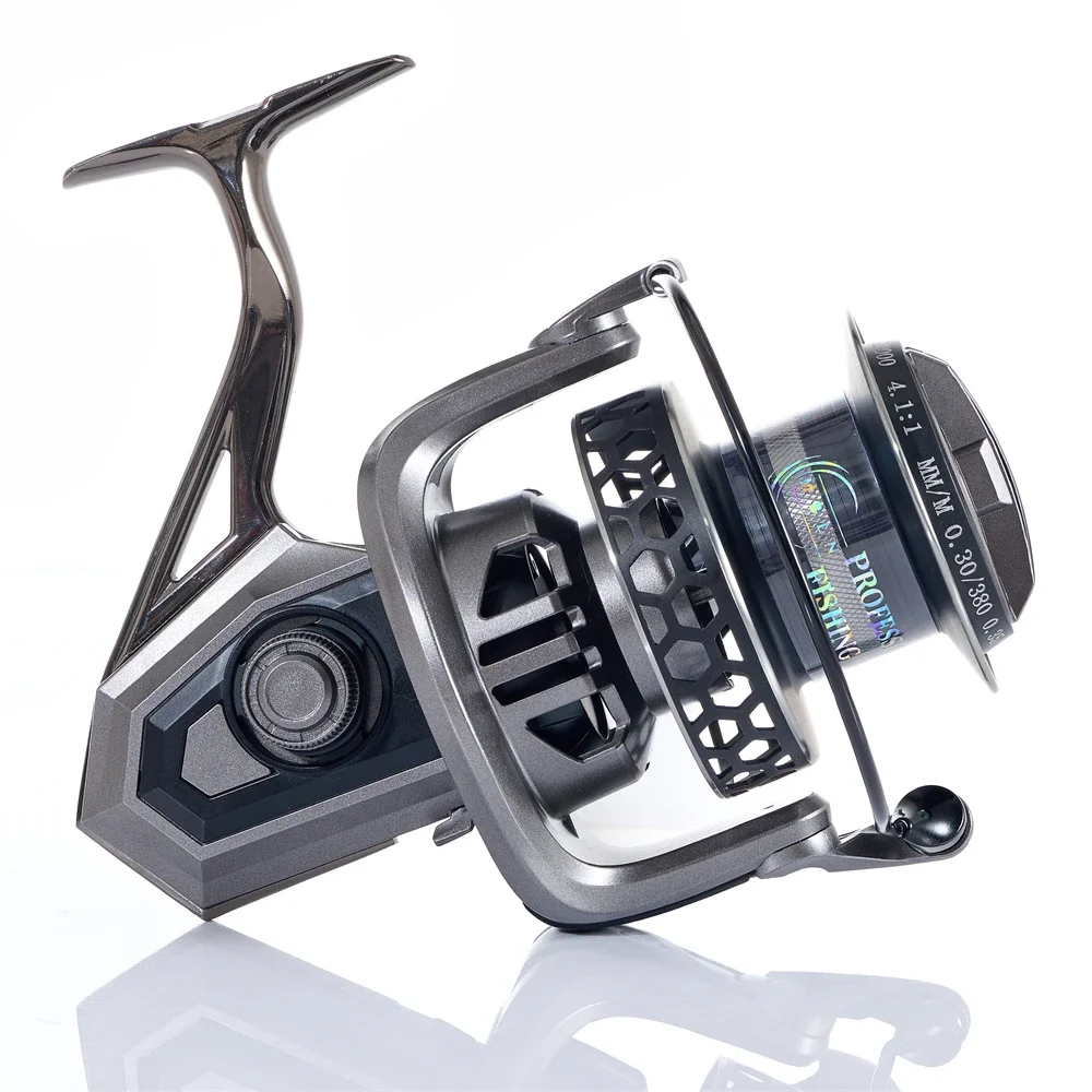 MBLN Brand,8000-12000 Series,Spinning Fishing Reel,Max Drag 30KG,Alloy Spool&Handle&Foot,Steel Screw&Bearing,Sea Boat Fishing