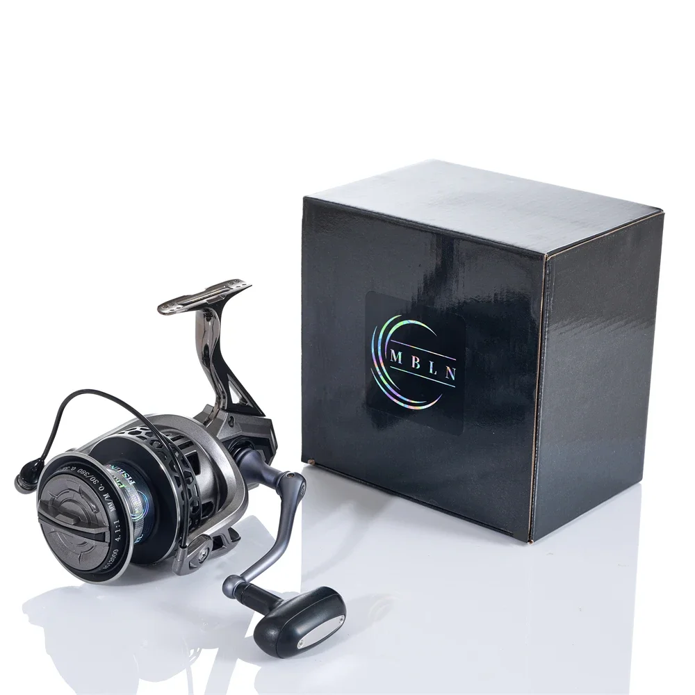 MBLN Brand,8000-12000 Series,Spinning Fishing Reel,Max Drag 30KG,Alloy Spool&Handle&Foot,Steel Screw&Bearing,Sea Boat Fishing