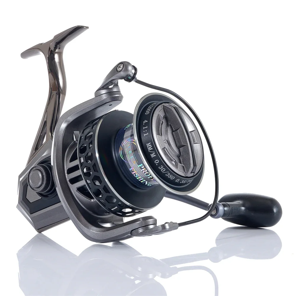 MBLN Brand,8000-12000 Series,Spinning Fishing Reel,Max Drag 30KG,Alloy Spool&Handle&Foot,Steel Screw&Bearing,Sea Boat Fishing