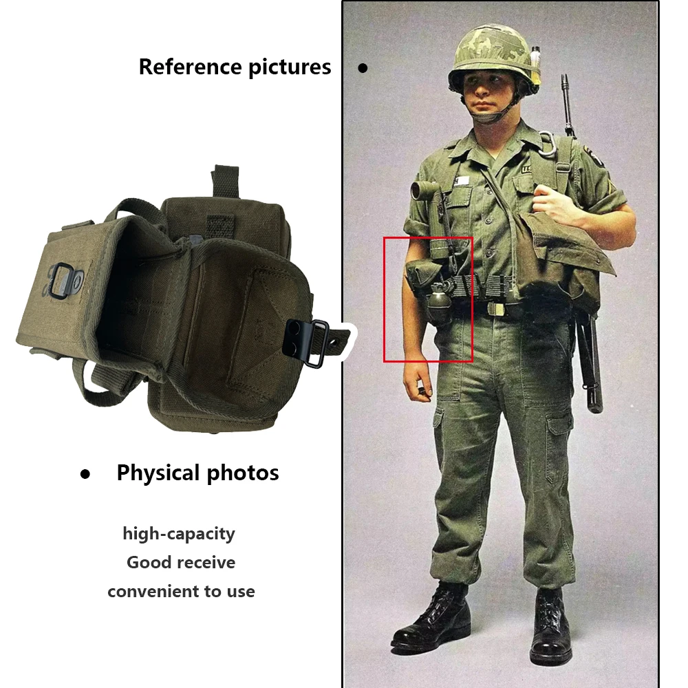 WW2 M1956 Equipment Pack American Soldier Tactical Vietnam War Equipment Combination A Pair Retro M1956 Pack