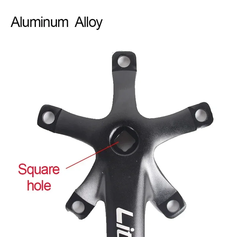 Litepro 130BCD Bicycle Crankset Aluminum Alloy Folding Bike Crankset 45T 47T 53T 56T 58T 130 BCD Road Bike Crank Set