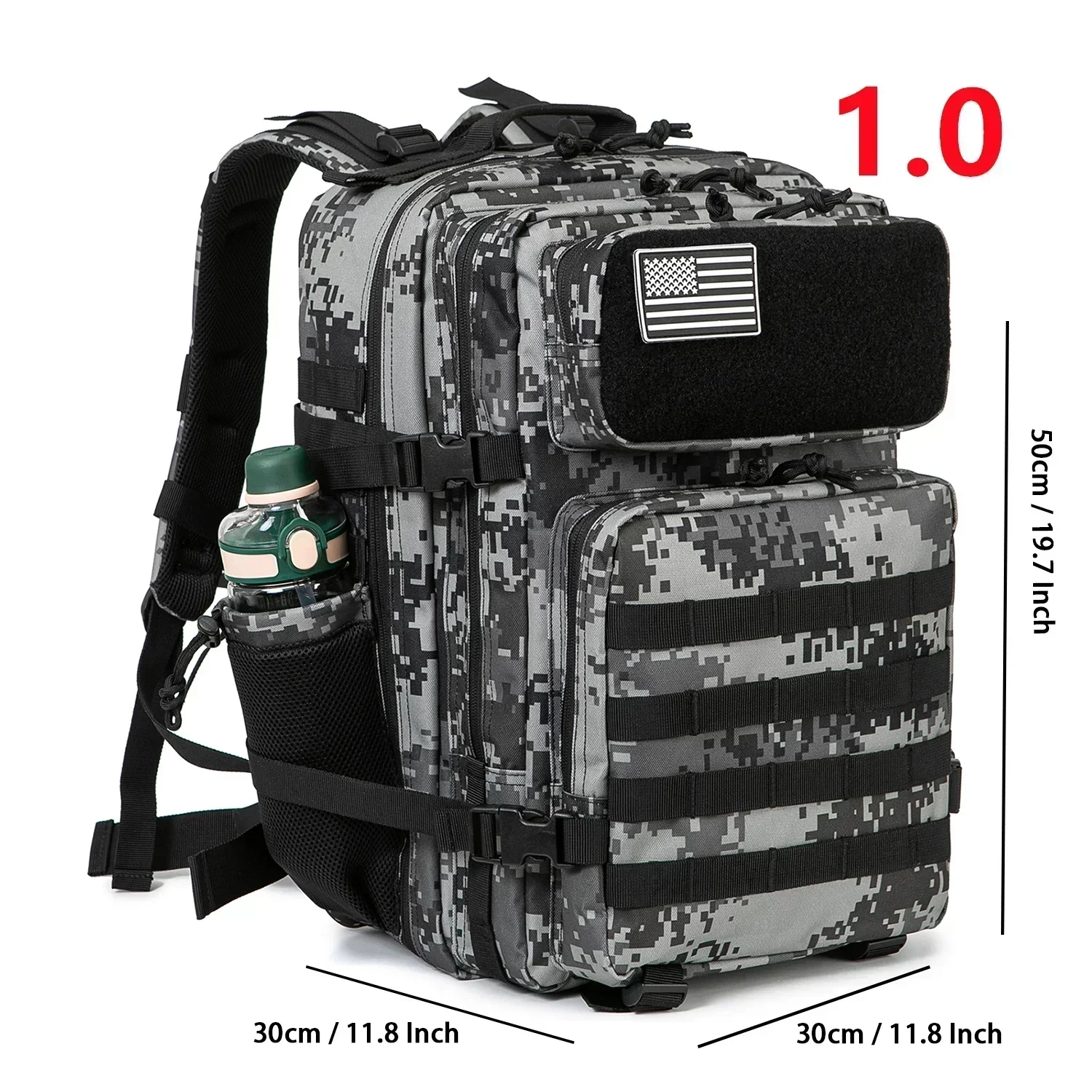 45L Tactical Backpack for Men and Women Outdoor Camping equipment Back Pack Hiking Survival Rucksack Travel Backpacks School Bag