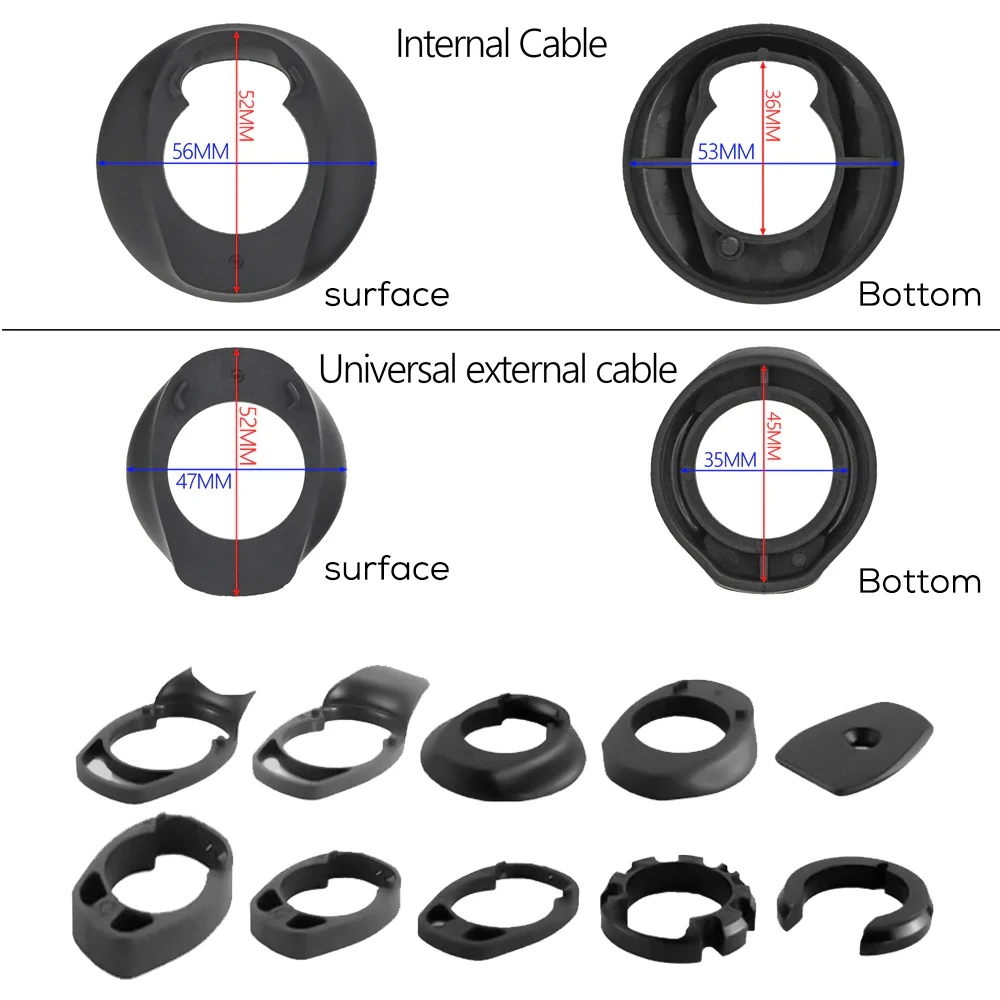 No Logo Road Bike Full Carbon Fiber Internal Cable Integrated Bicycle Handlebar Cockpit With Spacers, Clip Diameter 28.6mm,-10°