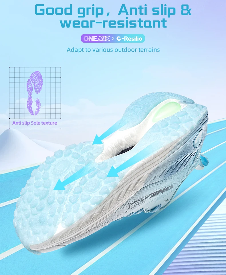 ONEMIX New O-Resilio Running Shoes for Men Lifestyle Jogging Shoes Lightweight Wearable Leisure Sneakers Outdoor Sports Shoes