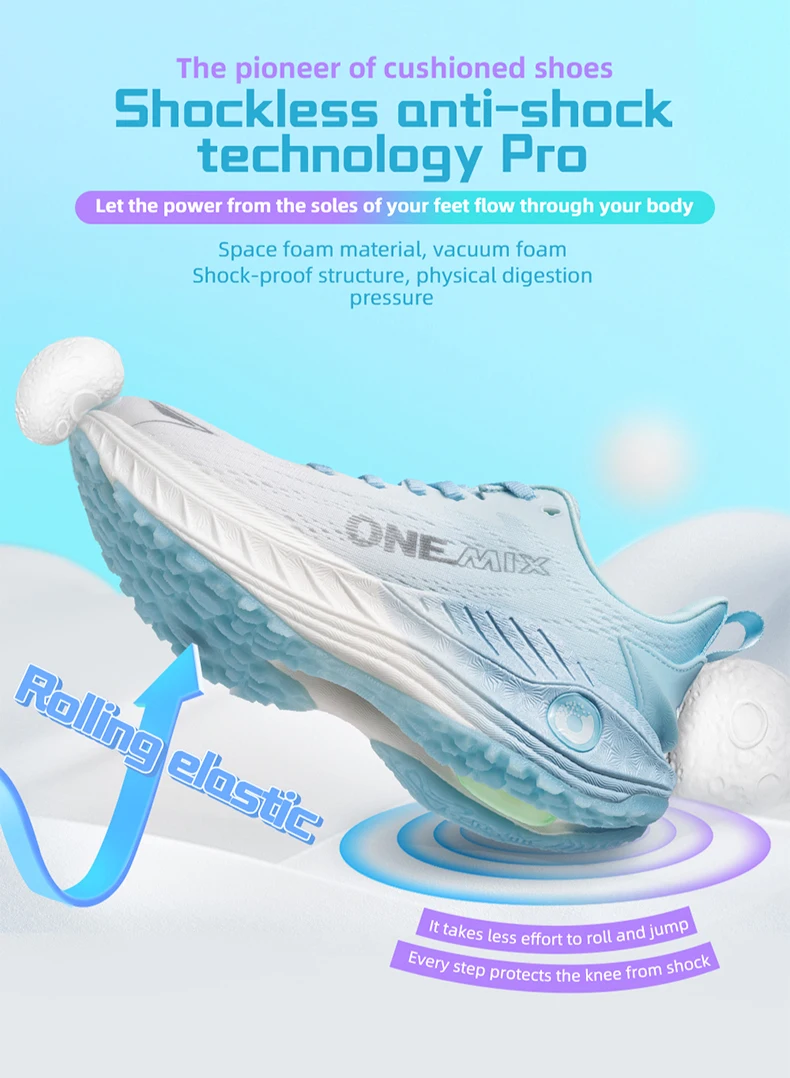 ONEMIX New O-Resilio Running Shoes for Men Lifestyle Jogging Shoes Lightweight Wearable Leisure Sneakers Outdoor Sports Shoes