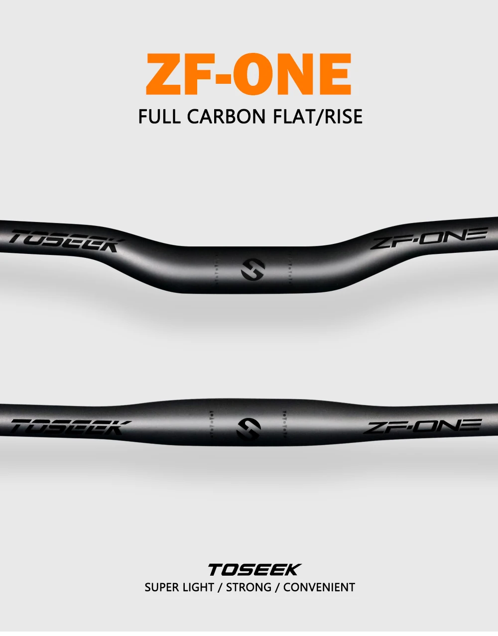 TOSEEK ZF-ONE Bicycle Handlebar 31.8mm Carbon Handlebars MTB Bike Handle Bar Parts 580/600/620/640/660/680/700/720/740/760mm