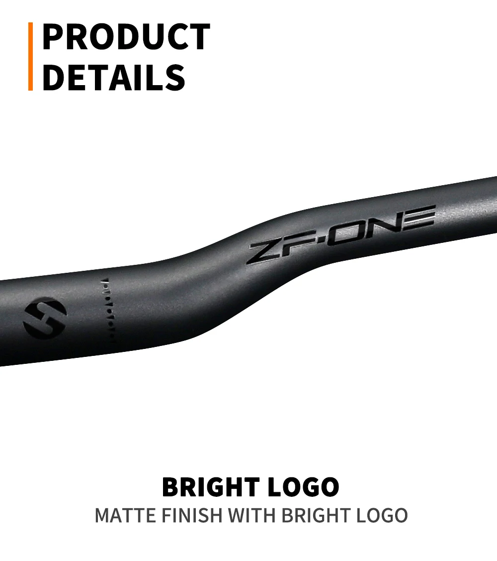 TOSEEK ZF-ONE Bicycle Handlebar 31.8mm Carbon Handlebars MTB Bike Handle Bar Parts 580/600/620/640/660/680/700/720/740/760mm