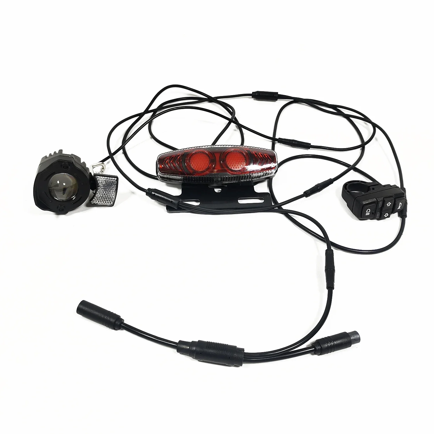 LinHi Electric Bicycle Modified Bike Light Waterproof kit Universal 24V 36V 48V 60V BAFANG KUNTENG JULET Steering Brake lights