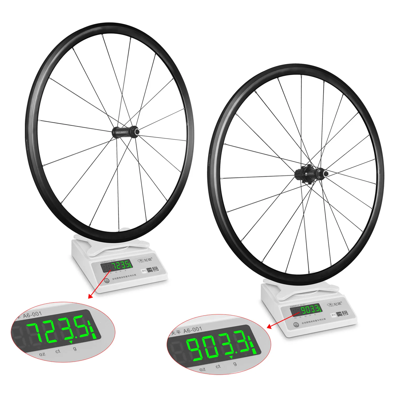 NO LOGO 700C ultra-light carbon fiber tube HUB 120 ring road bike wheel V brake double aluminum alloy depth 30/40/50mm wheelset