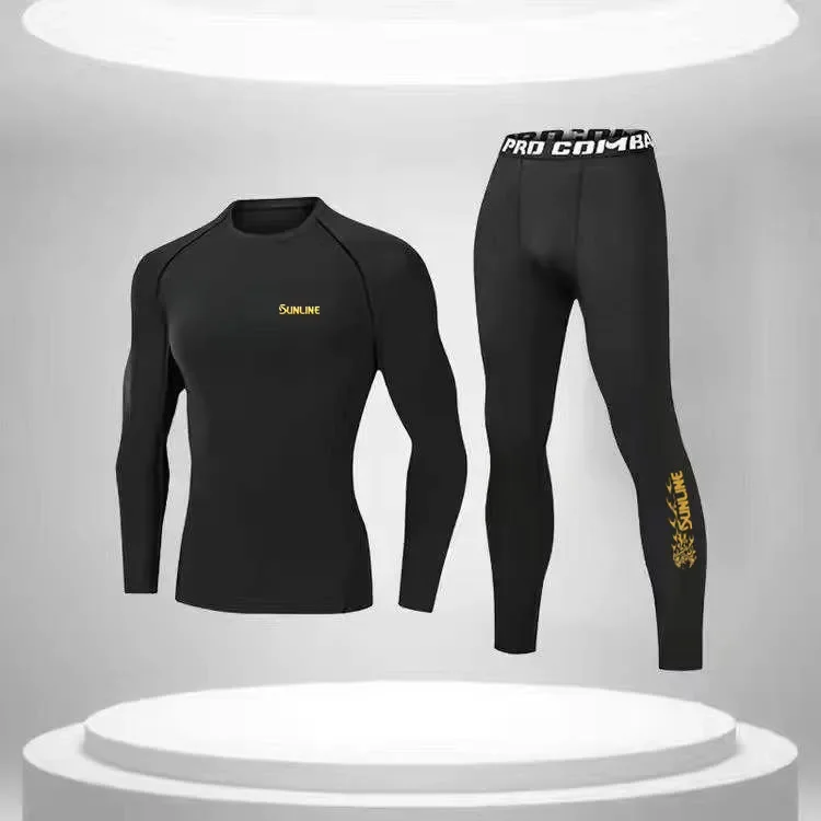 Sun Protection Competition Suit for Men, Fishing Clothing Set , High Resilience, Summer Fishing Shirt , New, 5 Pcs Set