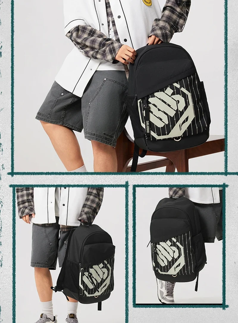 Li-Ning Unisex BADFIVE Basketball Bag 310*150*480mm Capacity 22L Adjustable Strap LiNing Men Women Bags ABSV001