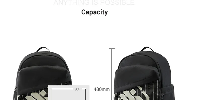 Li-Ning Unisex BADFIVE Basketball Bag 310*150*480mm Capacity 22L Adjustable Strap LiNing Men Women Bags ABSV001