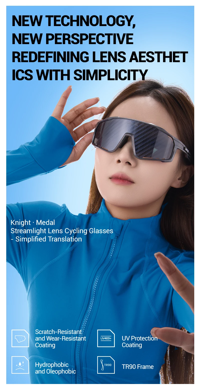 Kapvoe New Nano Coated Cycling Glasses Men Women Sunglasses Hiking Running Outdoor Sports UV400 Lens Protective Eyewear