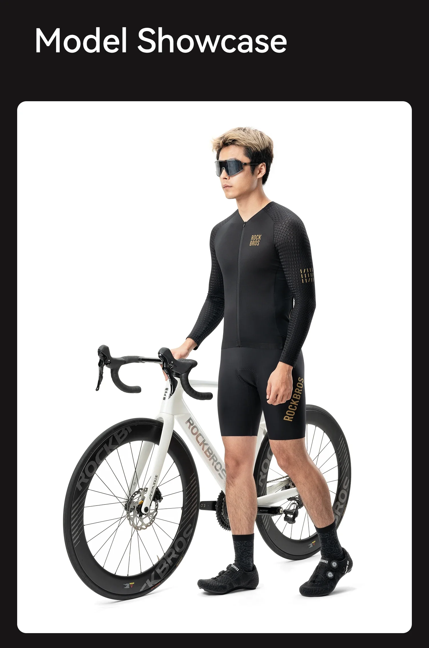 ROCKBROS Men's Bicycle Jackets Summer Long Sleeves Top Cycling Jerseys Male Breathable Quick Dry Sports MTB Road Bike Jacket