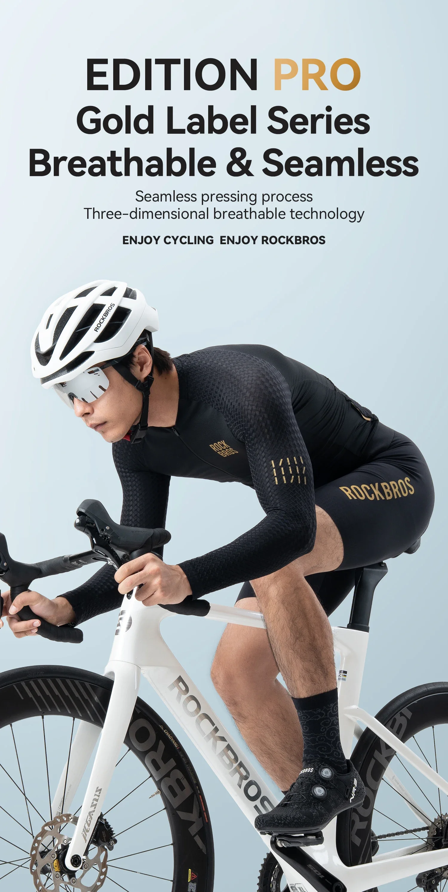 ROCKBROS Men's Bicycle Jackets Summer Long Sleeves Top Cycling Jerseys Male Breathable Quick Dry Sports MTB Road Bike Jacket