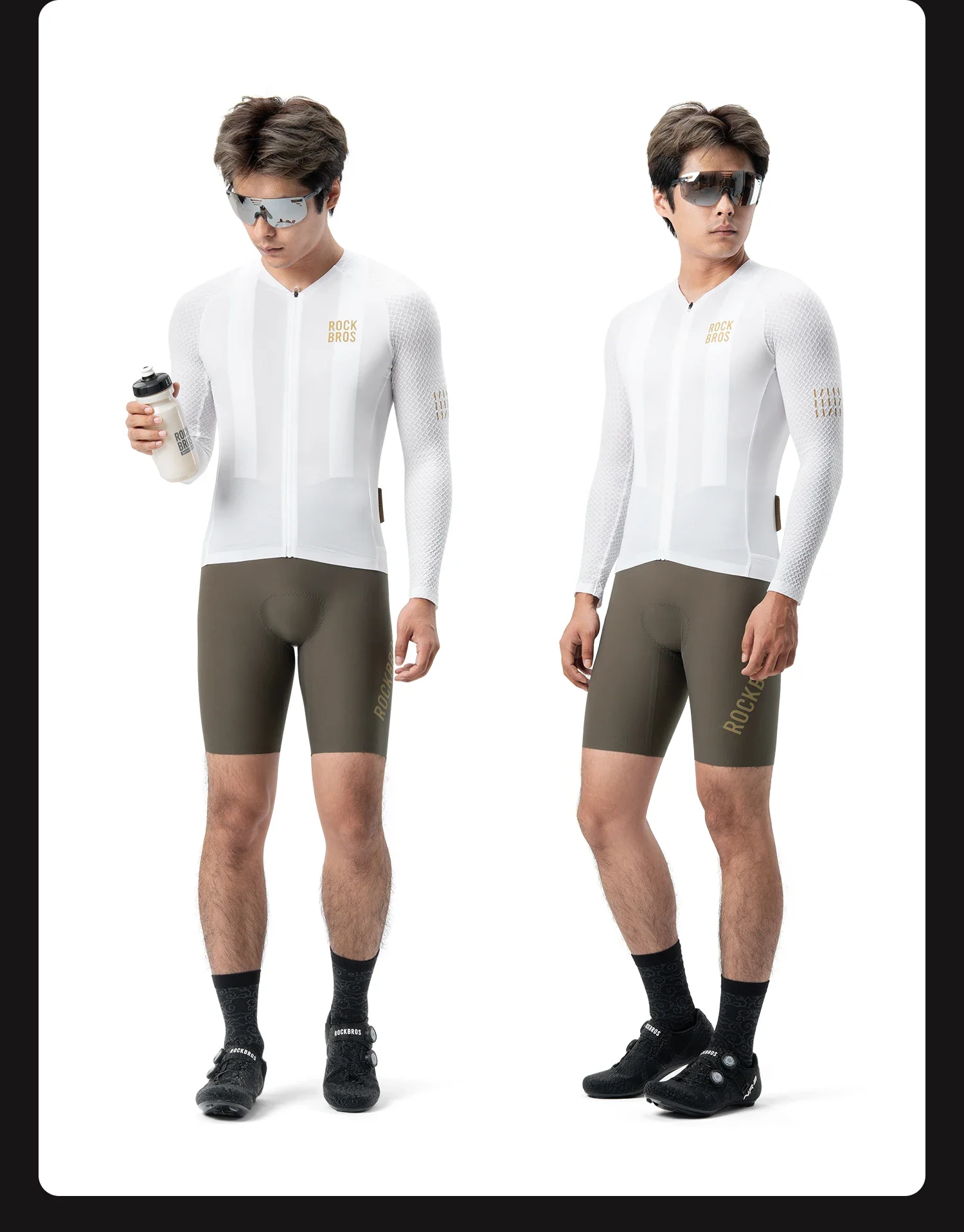 ROCKBROS Men's Bicycle Jackets Summer Long Sleeves Top Cycling Jerseys Male Breathable Quick Dry Sports MTB Road Bike Jacket