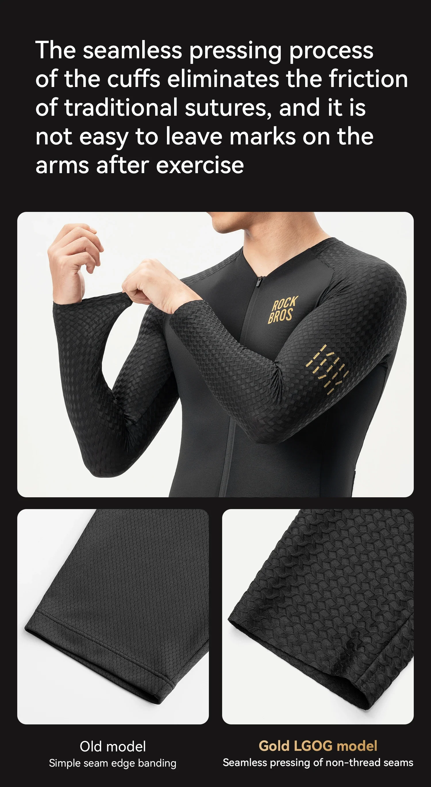 ROCKBROS Men's Bicycle Jackets Summer Long Sleeves Top Cycling Jerseys Male Breathable Quick Dry Sports MTB Road Bike Jacket