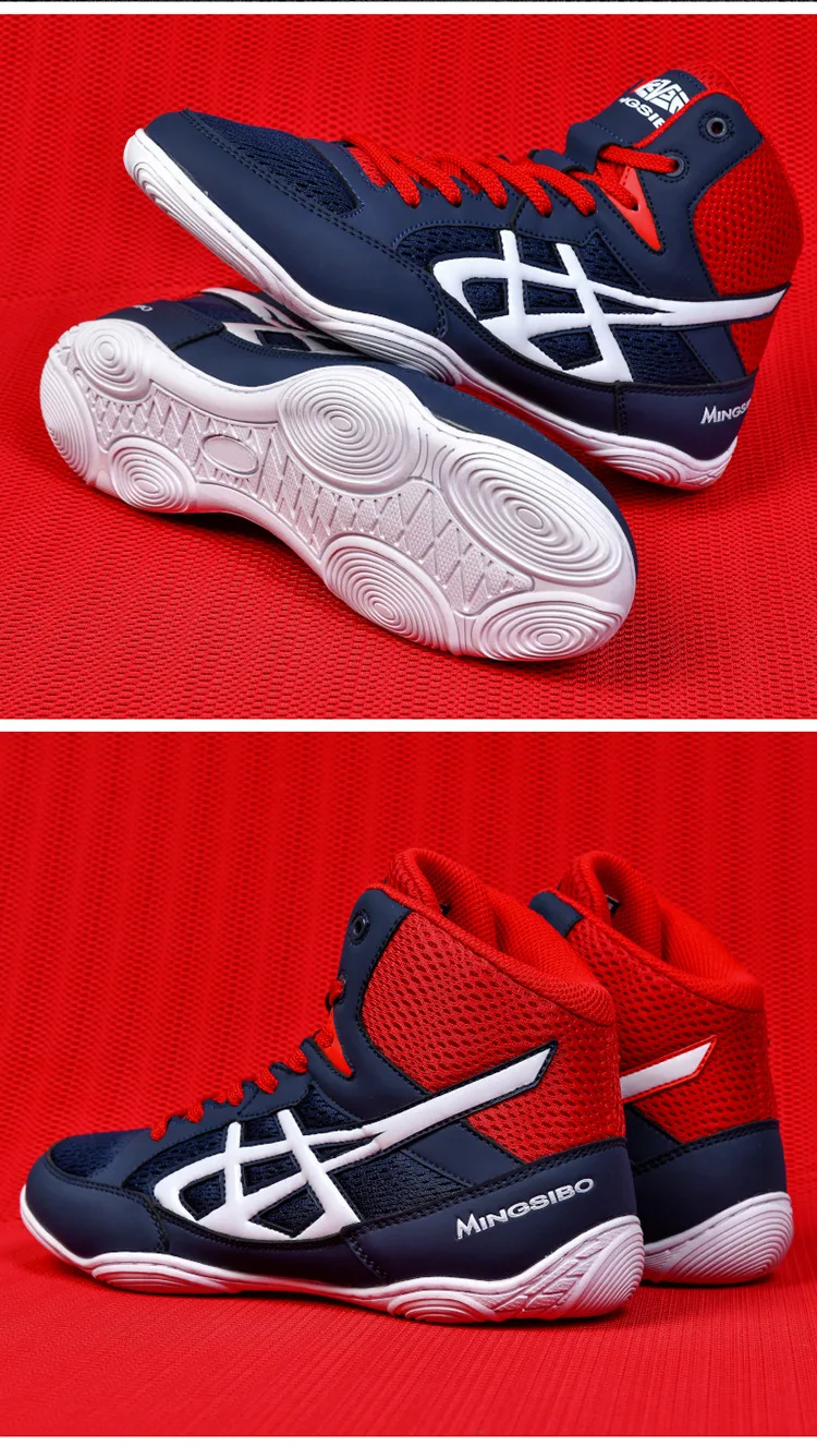 2023 Professional Boxing Shoe Competition Training Men's Wrestling Shoes Fighting Fighting Sanda Weightlifting Squat Shoes