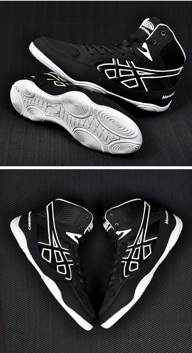 2023 Professional Boxing Shoe Competition Training Men's Wrestling Shoes Fighting Fighting Sanda Weightlifting Squat Shoes