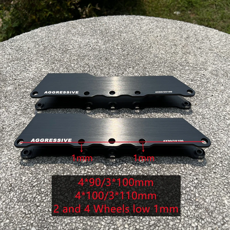 Roller Skate Rack 3*90/100/110/125mm 4*90/100/110mm 5*76mm Speed Skating Skates 3/4/5 Wheels Aluminum Skate Base Frame Bracket