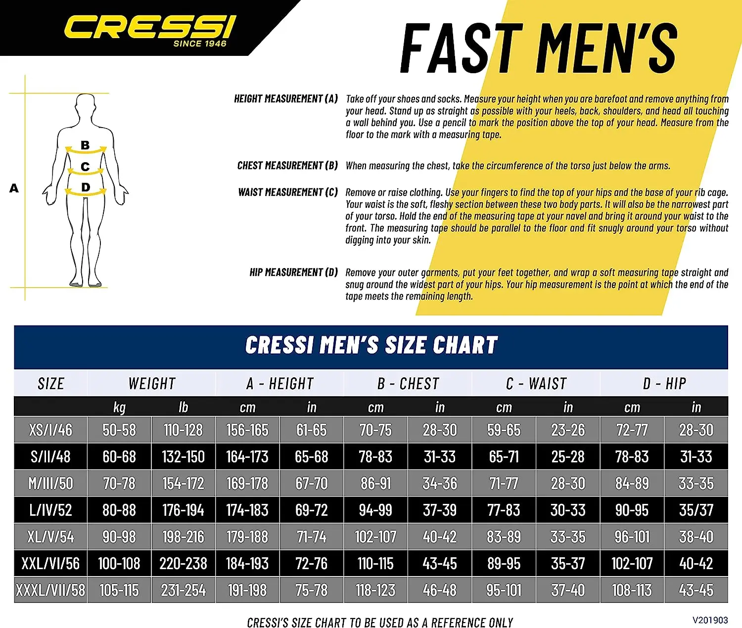 Cressi Men's Full Wetsuit Back-Zip for Scuba Diving & Water Activities - Fast 3mm: designed in Italy