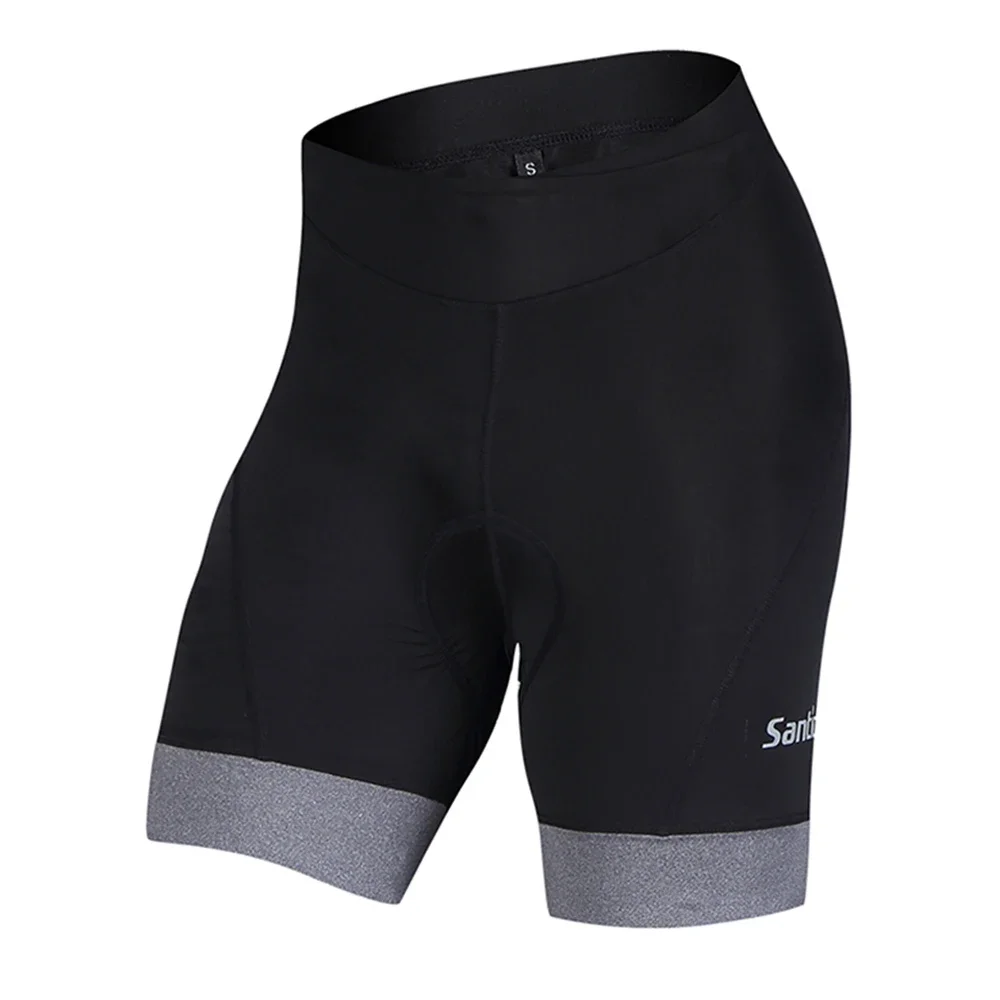 Santic Women's Biker Shorts 4D Padded Cycling Bicycle Shorts Breathable Reflective MTB Mountain Road Bike Sport Pants US/EU Size