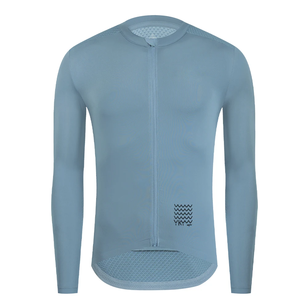 YKYWBIKE Men's Cycling Jersey Long Sleeve Lightweight Pro Team Anti-sweat Breathable Road Bike Jersey Bicycle Shirt
