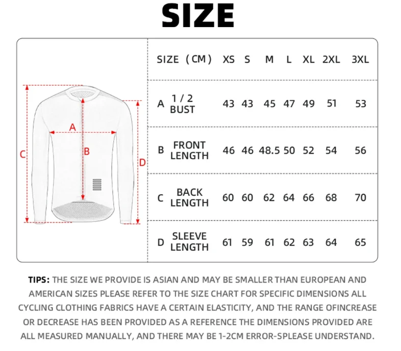 YKYWBIKE Men's Cycling Jersey Long Sleeve Lightweight Pro Team Anti-sweat Breathable Road Bike Jersey Bicycle Shirt
