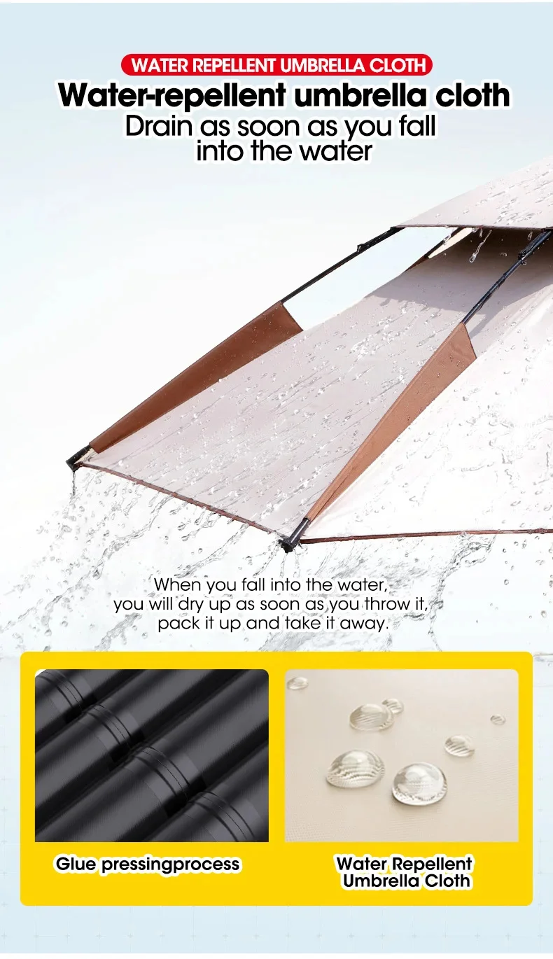 Fishing Umbrella 2.0-2.4M New Fashion Outdoor Sun Protection Windproof Waterproof Parasol Portable Large Beach Umbrella Shade