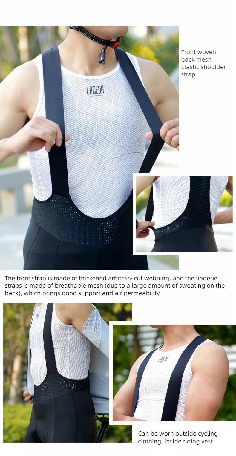 LAMEDA Men's Pants Thin Cycling Pants Breathable Cycling Trousers Bib Pants With 4h Pant Pad Cycling Gears