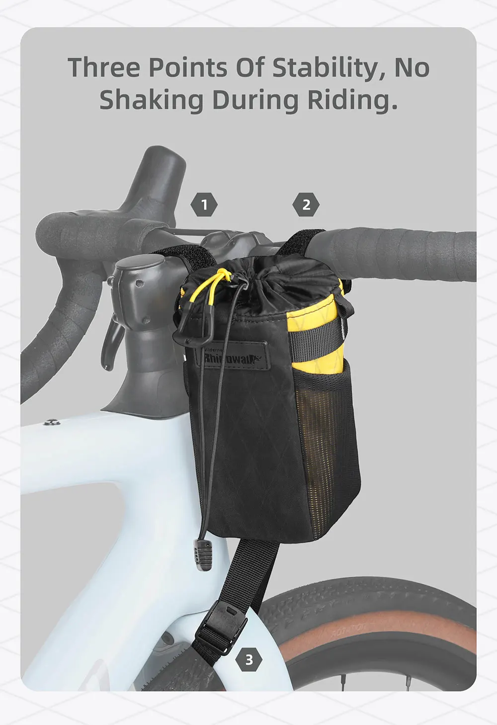 Rhinowalk Bicycle Water Bottle Bag, City Commuter Cycling Bag Bike Cycling Water Bottle Carrier Bike Bottle Holder