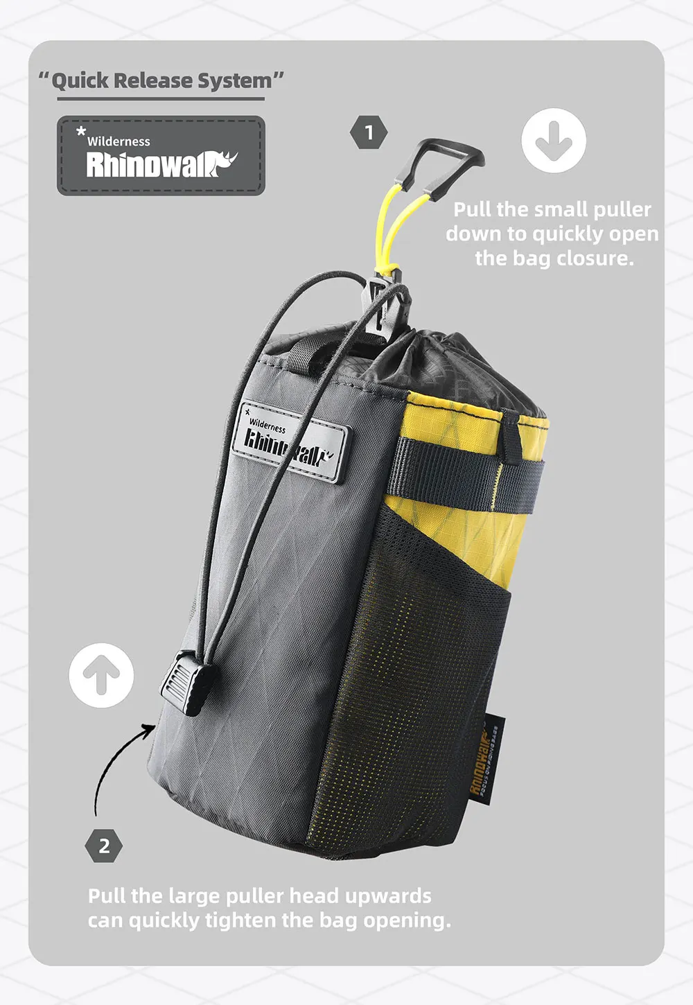 Rhinowalk Bicycle Water Bottle Bag, City Commuter Cycling Bag Bike Cycling Water Bottle Carrier Bike Bottle Holder